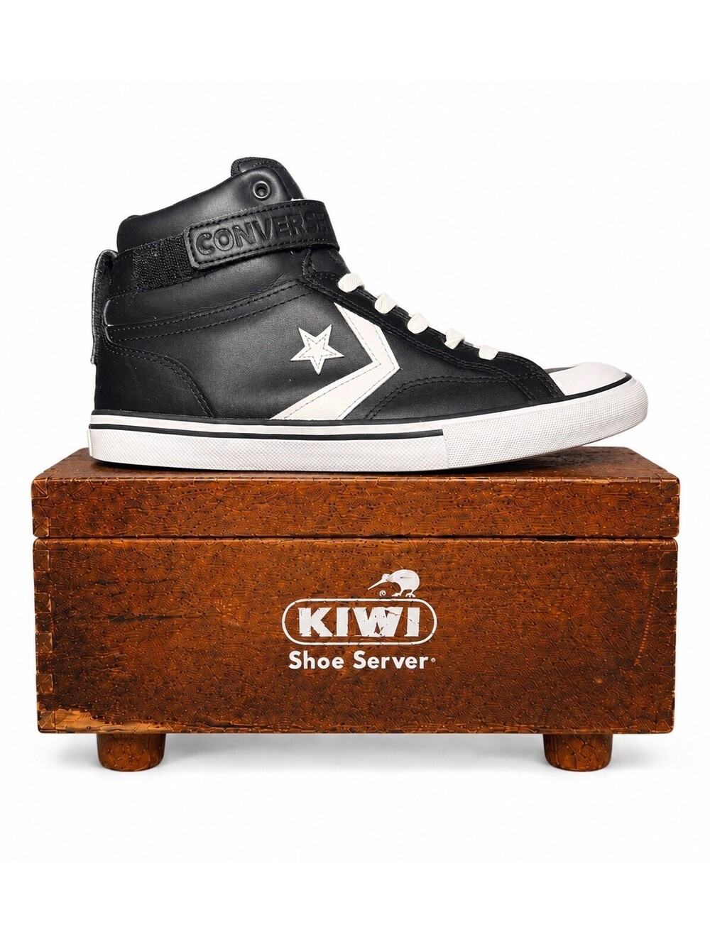 Converse Pro Blaze Strap Leather High Top Black White Youth 7Y Men’s 7 A01072C